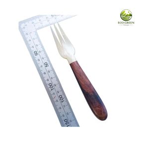 Tenedores de Fruta Artesanales de Concha Natural con Mango de Mosaico de Perlas, Set de Cubiertos Pequeños para Degustación y Postres, Alta Calidad para Hotel - Product Image 1