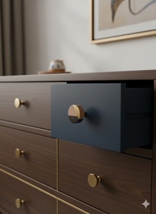 Poignées de tiroirs et de placards en bois et résine écologiques de luxe très appréciées pour l'artisanat et la maison, économiques - Product Image 2