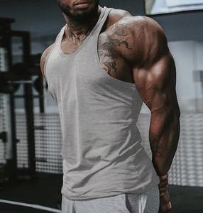 Camisetas sin mangas de gimnasio para hombre de talla estadounidense con logotipo personalizado, ropa deportiva de poliéster con mangas musculares, chaleco de entrenamiento, Camiseta deportiva - Product Image 5