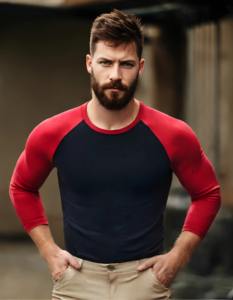 Men's 3pcs/set Rash Guards Swim Surf Shirts, Long Sleeves UV Sun Protection Shirt+Trunks+Shorts Full Body Sunsuit Beachwear - Product Image 5