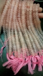 Haute Qualité 8mm Naturel Rose Calcédoine Rondelle Perles Lisse À Facettes Plaine Cristal Pierre Perles Grande Qualité Vendu Par Brin 8 - Product Image 5