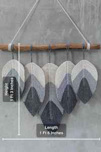 Macramé hecho a mano para colgar en la pared tejido creativo bohemio arte de pared perfecto para dormitorio y sala de estar decoración del hogar - Product Image 6