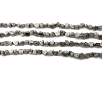 Pierre brute pyrite brin pépite perles cristal reiki pierre de guérison collier percé pour femmes fournitures de fabrication de bijoux