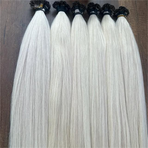 Extensiones de cabello vietnamita de punta plana de Grado Superior virgen humano saludable extremos gruesos textura brillante directo de fábrica - Product Image 3