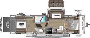 Autocaravana Usada 2023 F-o-r-e-s-t R-i-v-e-r Wolf Pack 25PACK12, Casa Rodante, Remolque de Camping, Autocaravana con Tienda de Campaña en el Techo - Product Image 5