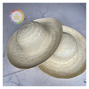 Sombrero Mexicano de Paja Natural con Cinta Personalizada - Caryln - Product Image 3