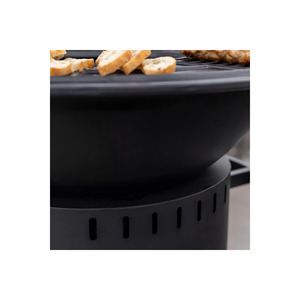 Brasero de Hierro Fundido de Gran Diámetro con Parrilla para Barbacoa, Chimenea para Terraza Exterior y Calentador de Jardín para Asados y Cocina con Carbón - Product Image 1
