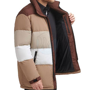 Chaqueta acolchada de lana ligera unisex con decoración de patrón, cuello con capucha de estilo callejero para invierno, MOQ bajo de alta calidad - Product Image 4
