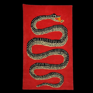 Tapis moderne traditionnel fait main en laine de Nouvelle-Zélande 100% verte serpent, fait sur mesure, antidérapant, lavable, de qualité supérieure, grande surface - Product Image 6