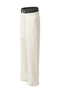 Pantalons de survêtement pour hommes en éponge française à taille double couche personnalisés vente en gros de pantalons pour hommes lavés 2025 - Product Image 4