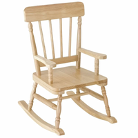 Chaise berçante vintage en bois massif de style Farmohuse pour les tout-petits Chaise pour enfants de taille personnalisée
