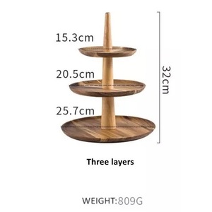 Organic Structured Two <b>Tier</b> Wooden <b>Cake</b> Stand Wedding and Birthday <b>Cake</b> Holder Personalized <b>Cake</b> Stand - Product Image 6