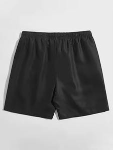 Pantalones cortos de verano de cintura alta para hombre, OEM ODM, logotipo personalizado, estampado antiarrugas, estilo informal, patrón sólido, pantalones cortos de playa calientes a la venta - Product Image 2