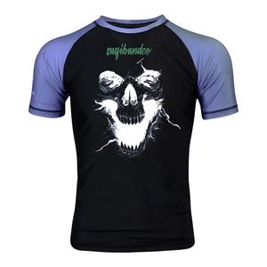 Rashguards BJJ personnalisés à manches courtes, de bonne qualité, sur mesure, vêtements de sport à séchage rapide en Spandex/Polyester, unisexe - Product Image 3
