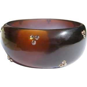 Top Selling Vintage Brown Neon Resin Acrylic <b>Bangle</b> <b>Bracelet</b> Indian DIY Angel Style Jewelry Design Wholesale Arrival - Product Image 4