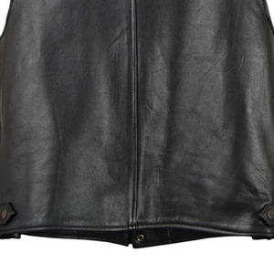 Service OEM, gilet en cuir respirant de haute qualité, vente chaude, dernier design, prix raisonnable, gilet en cuir pour hommes en gros - Product Image 5