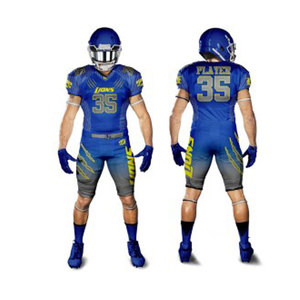 Vente en gros d'uniformes de football américain à manches courtes personnalisés pour la jeunesse et l'entraînement collégial uniformes de sublimation pour hommes surdimensionnés - Product Image 2
