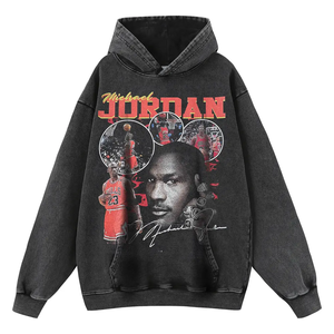 Cheap Price Custom Logo 100% Cotton Vintage Distressed 100% Cotton Acid Wash <b>Hoodies</b> Boxy Acid Washed Heavyweight Thermal Hoodie - Product Image 2