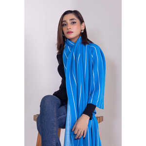 Chal Largo de Poliéster con Rayas Jacquard para Mujer W-AP-22-324770 - Accesorio Elegante y con Estilo - Product Image 6