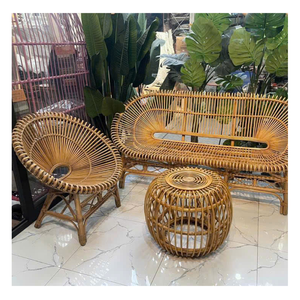 เก้าอี้หวายธรรมชาติทำมือแบบเวียดนามสมัยใหม่นั่งง่ายทันสมัยสำหรับบ้านโรงแรมศิลปะยอดนิยมสำหรับคลังสินค้า - Product Image 1