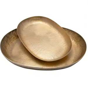 Plateau métallique en aluminium décoratif pour la maison, les hôtels et les restaurants, exposer et servir des fruits - Product Image 6