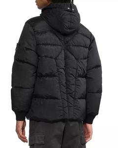 Vente en gros Veste matelassée d'hiver de haute qualité pour hommes Veste matelassée tricotée respirante avec fermeture éclair logo personnalisé OEM imprimée - Product Image 4