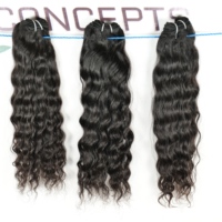 Vente en gros 100% extensions de cheveux humains de temple indien vierge brut meilleure qualité ondulée cuticule alignée vagues naturelles compétitives