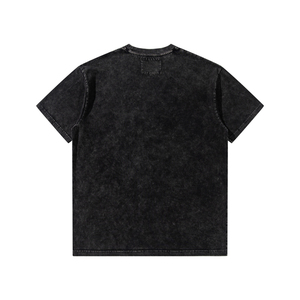 Meilleure vente de logo professionnel Fabricant d'impression de qualité Conception unique T-shirts délavés à l'acide pour hommes Vente en gros Streetwear décontracté - Product Image 2