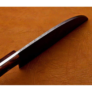 Cuchillo de cocina de chef hecho a mano con acero damasco alto VG10 mango de madera Rosa cuchillo de acero al carbono diseño industrial-OEM - Product Image 5