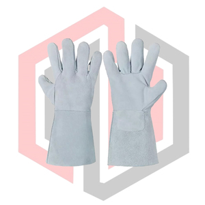 Premium Quality Tig Mig Welders Gloves Welding Safety Gloves Soft Leather Heat Resistance Grain Cowhide Leather Anti-Chemical <b>7</b> - Product Image 1