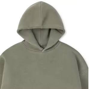 2025 nouveau Style hommes pull à capuche motif solide vêtements de plein air sweats à capuche col zippé conception coton/Polyester - Product Image 5