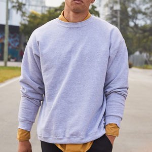 เสื้อสวมหัวแขนยาวผ้าฝ้ายลายทางสำหรับผู้หญิงเสื้อกันหนาวคอกลมผ้าฟลีซไซส์ใหญ่พิเศษดีไซน์แบบกำหนดเองสไตล์หรูหรา - Product Image 5