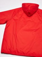 Veste à capuche imperméable rouge pour homme avec bande réfléchissante, vêtement d'extérieur décontracté pour l'hiver