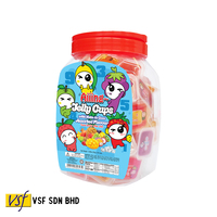 Aiiing Fruit Mini Jelly Cup Aiiing Jelly Bekers Met Nata De Coco Druiven Lychee Mango Aardbei Smaakstof 25G X 50 Stuks X 6 Potten