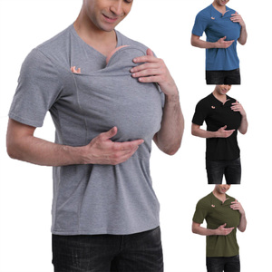 T-shirt Pocket canguro di sicurezza all'ingrosso con scollo a V canguro canguro t-shirt canguro <span class=keywords><strong>mamma</strong></span> Top senza maniche - Product Image 1