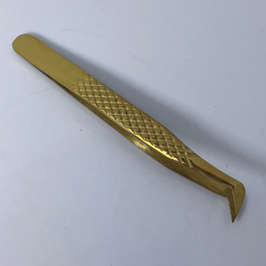 Pince à épiler en acier inoxydable de marque privée avec logo personnalisé en gros pointe pointue en fibre disponible pour l'étiquetage privé - Product Image 3