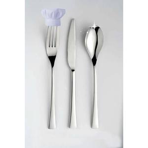 Ensemble de couverts noirs et mats en acier inoxydable incroyable long manche design coréen vaisselle de mariage couteaux et fourchette cuillère - Product Image 6