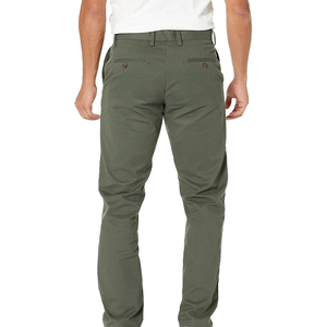 Pantalon chino léger fabriqué en usine pour hommes sur mesure nouveau motif droit élégant toile colorée lavage de haute qualité - Product Image 6