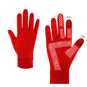 Gants fins à tous les doigts Printemps Automne Hiver Sports Anti-éclaboussures Eau Anti-dérapant Running Outdoor Touch Screen Gloves Warm Features - Product Image 4