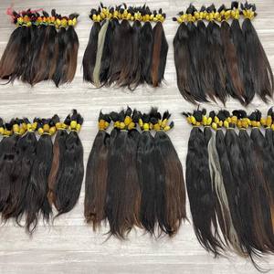 Extensiones de cabello natural a granel de un solo donante para bebés, 100% cabello humano de Vietnam puede decolorar hasta #613 - Product Image 5