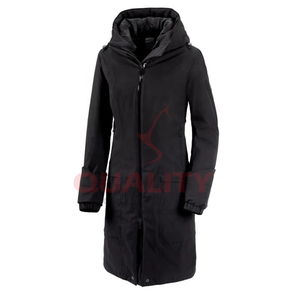 Abrigo de equitación para mujer con carcasa impermeable forro polar suave ajuste ajustable costuras reforzadas comodidad transpirable para la venta - Product Image 1