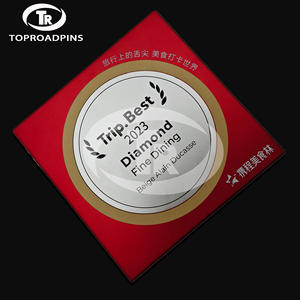 Placa de Metal Personalizada, Medalla con el Logotipo del Botón de Reproducción de YouTube y Bili Bili, Premio con Tecnología de Impresión UV, Fabricante Directo - Product Image 3