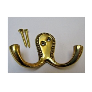 embossed design metal wall hooks & hanger for <b>bathroom</b> & changeroom unique design <b>towel</b> wall hooks with gold plated for home - Product Image 2