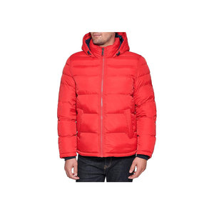 Doudoune matelassée unie pour homme, veste d'hiver sans capuche en nylon - Product Image 1