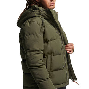 OEM personalizado impreso Dikson deportes hombres chaqueta acolchada último diseño con capucha hombre acolchado burbuja cálido abrigo de invierno - Product Image 2