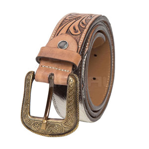 เข็มขัดหนังวัวแท้สำหรับผู้ชายปรับความยาวได้พร้อมเหล็กสำหรับหัวเข็มขัด - Product Image 2