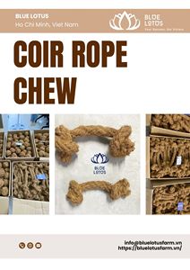 Juguete Masticable de Fibra de Coco Natural Blue Lotus para Perros, Ecológico, Interactivo, Seguro, Limpieza Dental, Alivio del Estrés para Mascotas - Product Image 6