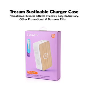 Custodia per Caricabatterie Sostenibile Trecam per Regali Promozionali e Aziendali, Accessorio Gadget Ecologico - Product Image 2
