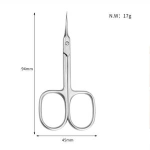 Tijeras Profesionales para Cutículas con Punta Fina Curvada, para Mano Derecha, de Acero Inoxidable, Afiladas, Herramienta de Manicura de Belleza, Venta al por Mayor de Fábrica - Product Image 4