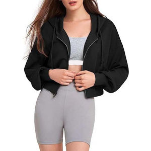 Nuevo estilo barato superventas Crop Top recién llegado mejor moda mujer Crop Tops sudaderas con capucha de talla grande transpirable Crop Hoodies 2025 - Product Image 3
